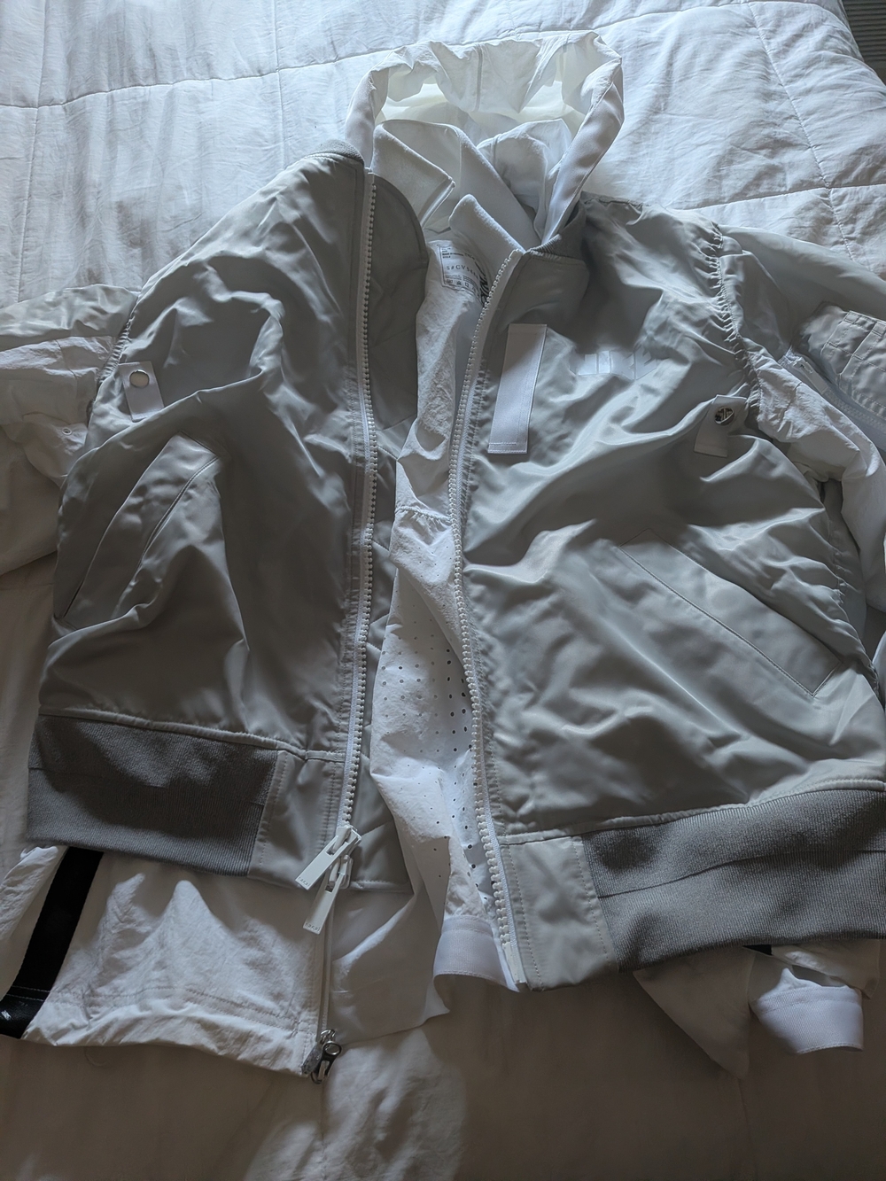 Nike x Sacai Nike Hooded Jacket with Light Gray Trim Large Rare